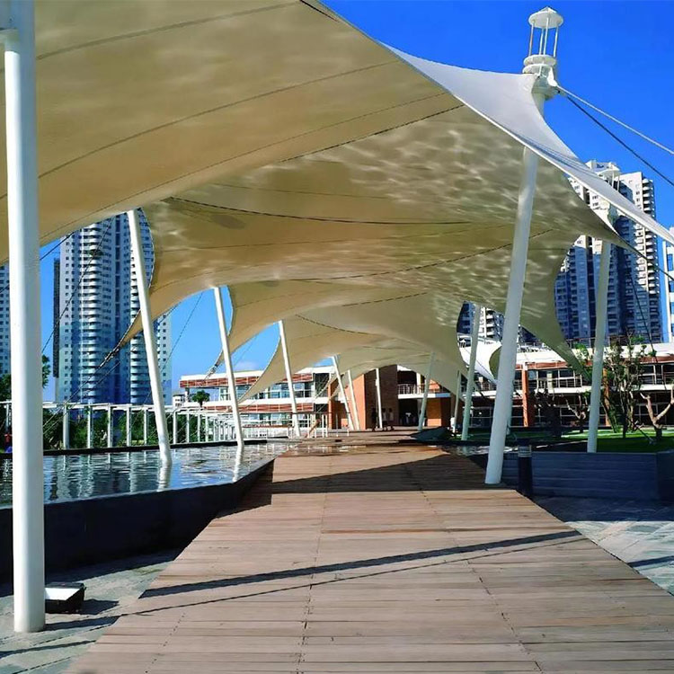 白沙膜结构景观棚