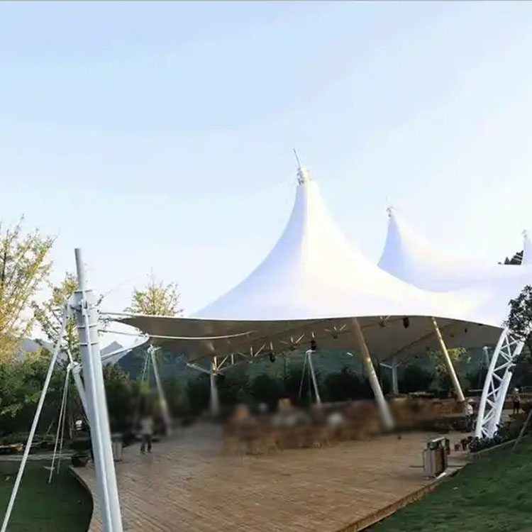 白沙膜结构景观棚