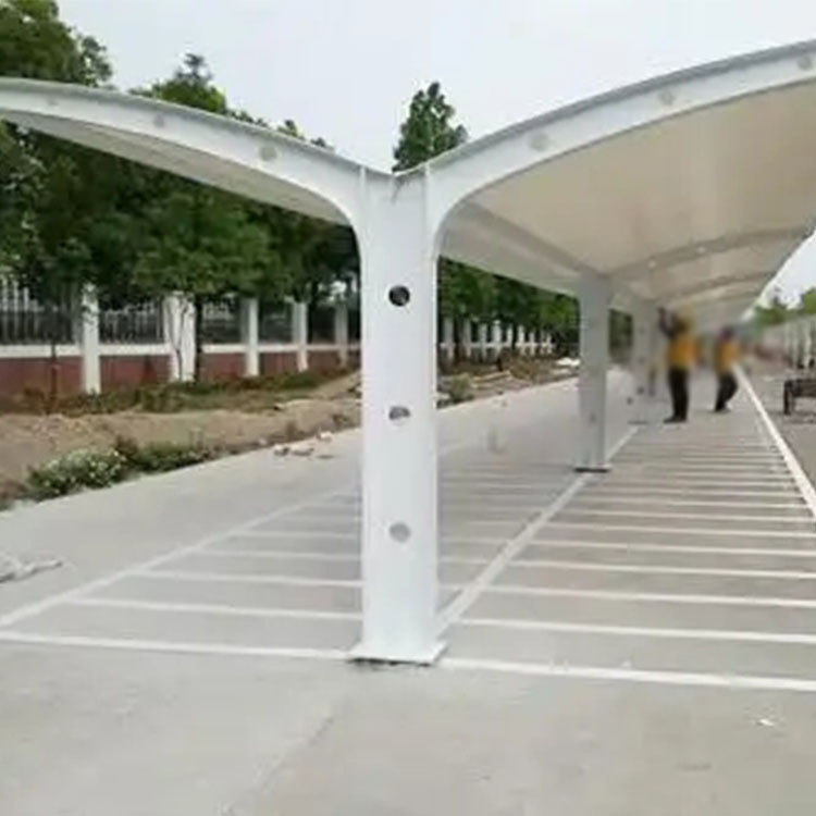 白沙膜结构电动车棚