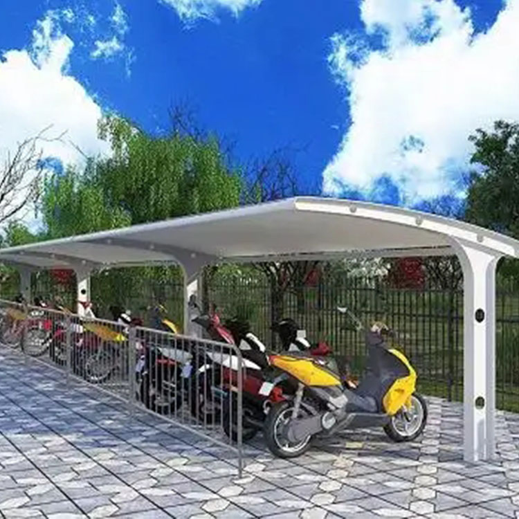 白沙膜结构电动车棚