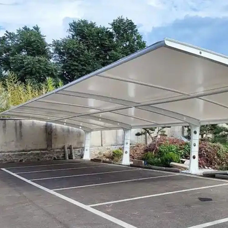 白沙膜结构汽车棚