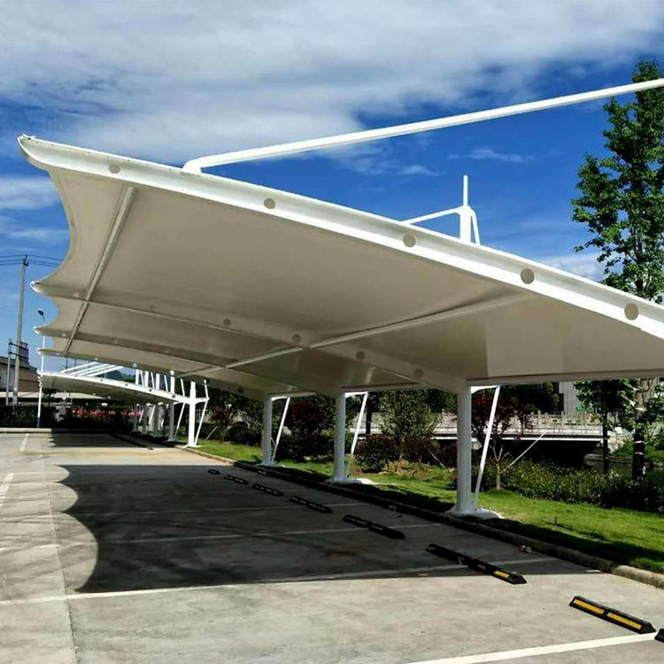 白沙膜结构汽车棚